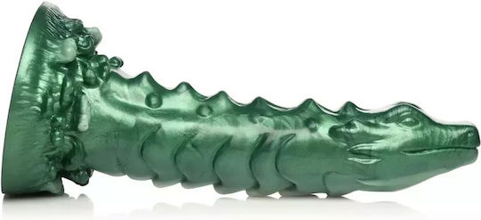 XR Glass Dildo With Suction Cup Green 20.5cm