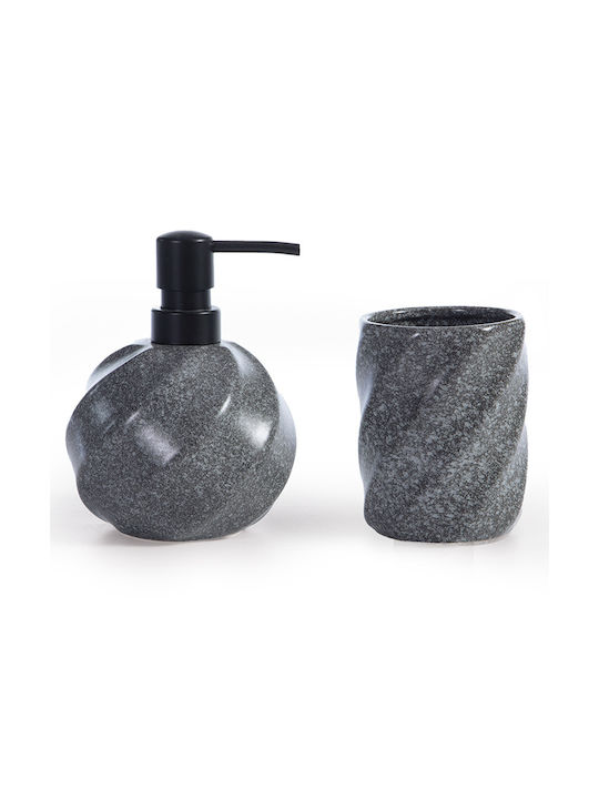 Nef-Nef Homeware Dispenser Κεραμικό Γκρι 480ml