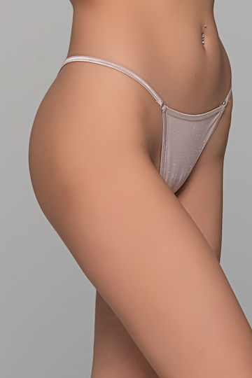 Milena by Paris Γυναικείο Sexy String Μπεζ