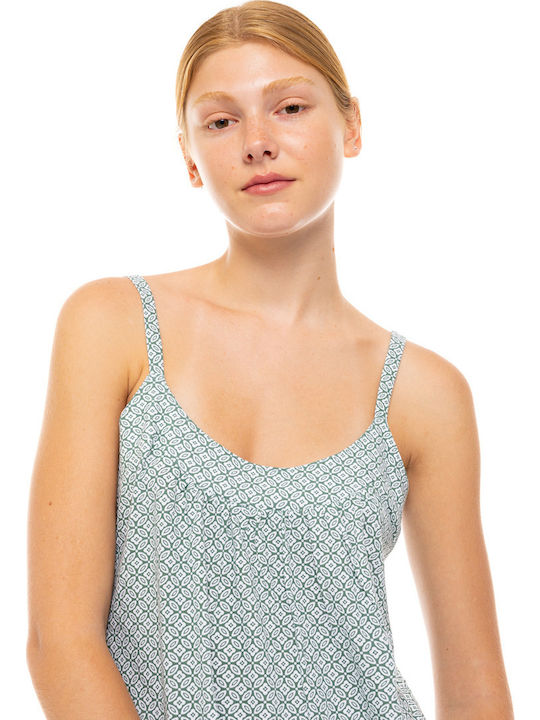 Pink Label Summer Women's Nightdress Forest Green