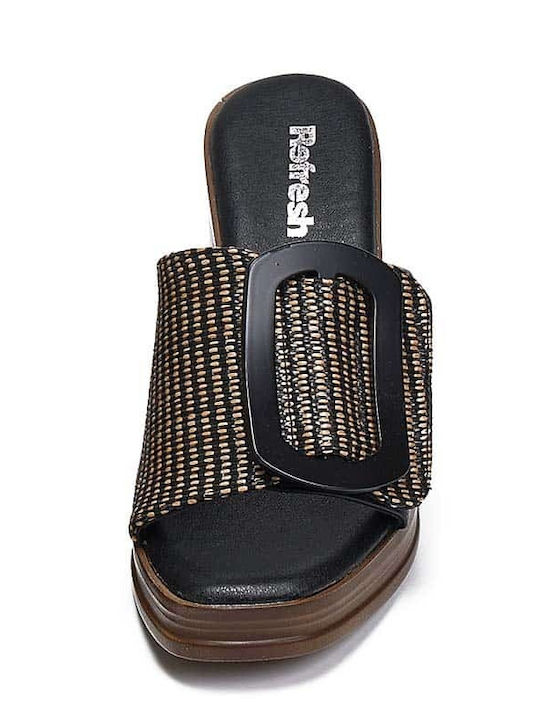 Mules with High Heel in Black Color