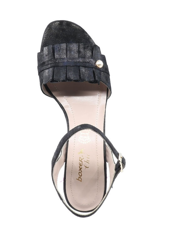 Leder Sandalen Anatomisch Schwarz