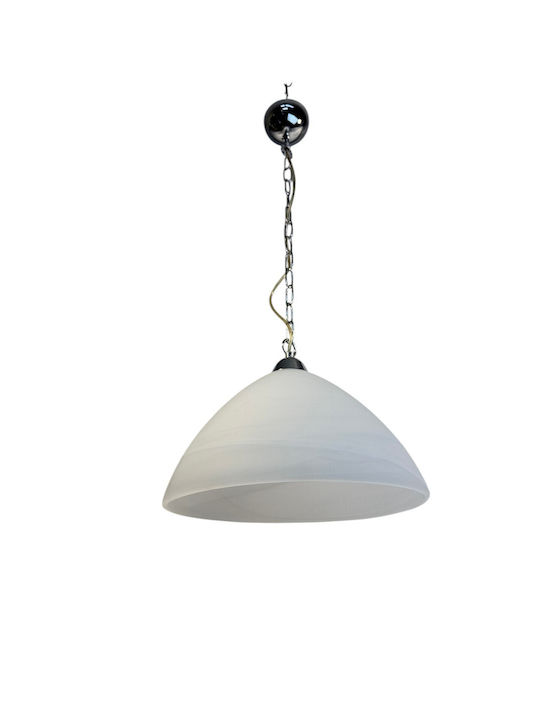 Epiplo-Fos Κρεμαστό Φωτιστικό Λευκό με Ντουί E27 34x34x25εκ.