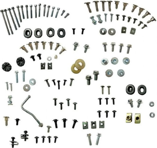 Komplettes Kunststoff- und Motorschraubenset Honda Astrea Supra Kev Indonesien