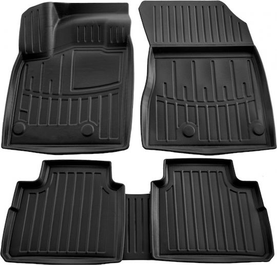 Race Axion Set of Front and Rear Mats 5pcs Tray Type for Nissan X-Trail Black