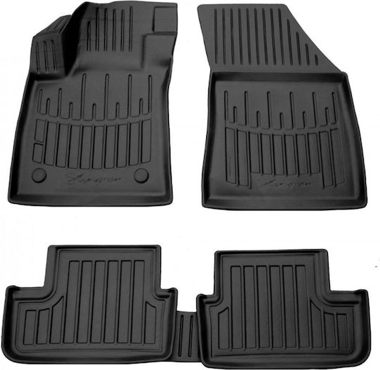 Race Axion Set of Front and Rear Mats 5pcs Tray Type for Renault Megane IV 5D 2015+ Hatchback Black