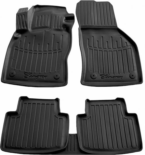 Race Axion Set of Front and Rear Mats 5pcs Tray Type for Skoda Superb 2015 Black