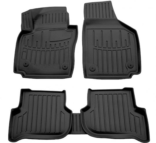 Race Axion Set of Front and Rear Mats 5pcs Tray Type for Seat Altea 2005-2015 Black