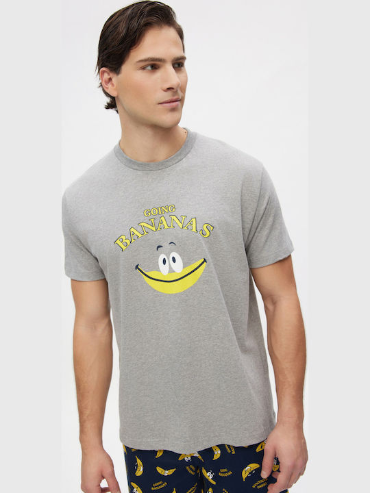 Minerva Bananas Καλοκαιρινή Ανδρική Πιτζάμα Βαμβακερή Minerva Bananas Καλοκαιρινή Ανδρική Πιτζάμα Βαμβακερή