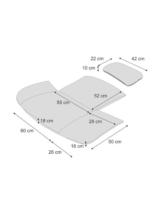 Μαξιλάρι Καναπέ Black 50x60εκ.