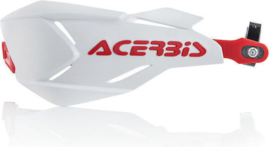 Acerbis X-Factory Apărători De Mâini Pentru Motocicletă Alb / Roșu