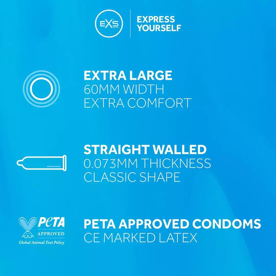 EXS EXS Kondome 48 Stück 60mm Natürlich Vegan