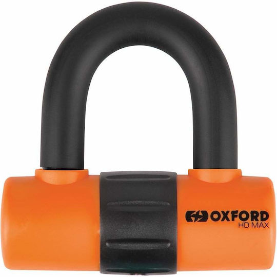 Oxford HD Max Motorcycle Disc Brake Lock in Orange