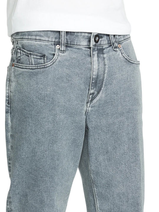 Modown Men's Jeans Pants Relaxed Tapered Fit Ash Blue