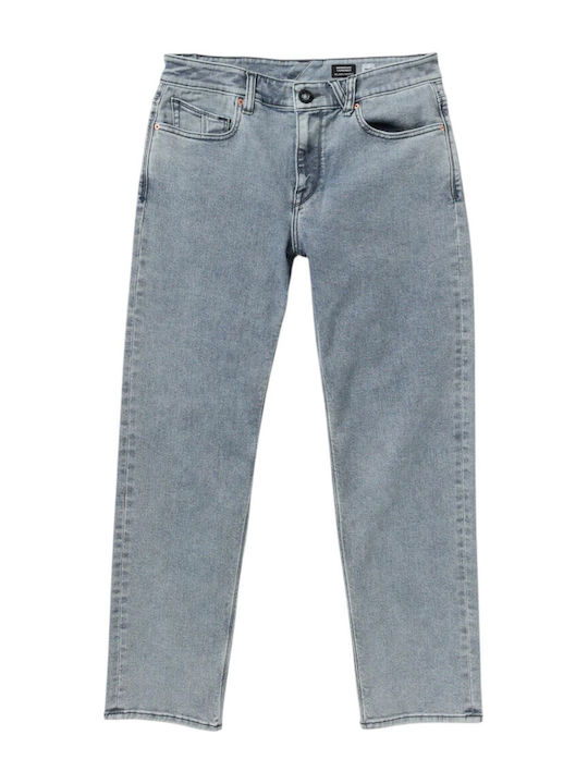 Modown Men's Jeans Pants Relaxed Tapered Fit Ash Blue