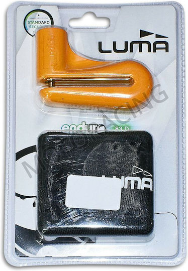 Luma Enduro 83D Motorcycle Disc Brake Lock with 5.5mm Pin in Orange