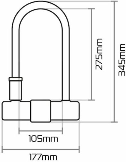 Oxford Magnum Motorcycle Shackle Lock