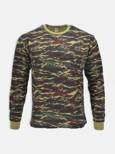 Armymania Long Sleeve Greek Army Camouflage Sweatshirt in Khaki Colour