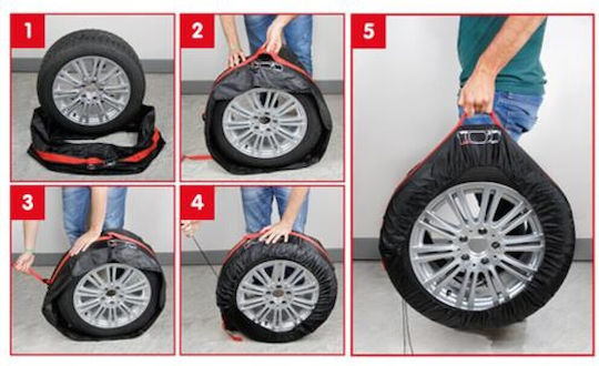 Lampa Tyre Wrap Basic Προστατευτικά Καλύμματα για Ελαστικά Αυτοκινήτου 73cm x 35cm 4τμχ
