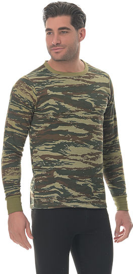 Onurel Long Sleeve Sweatshirt Military Army Α In Khaki Colour
