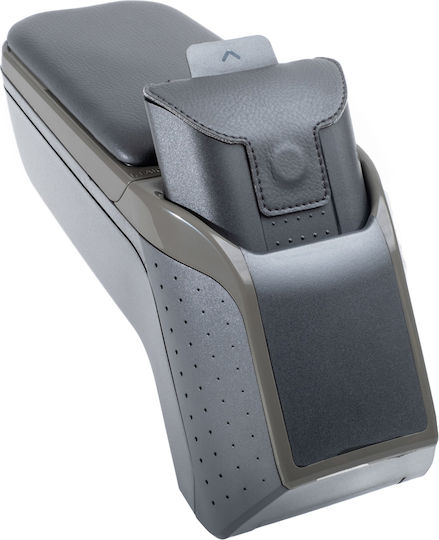 Rati Armster Auto Armlehnenkonsole aus Kunstleder Universell 2017+ in Schwarzer Farbe