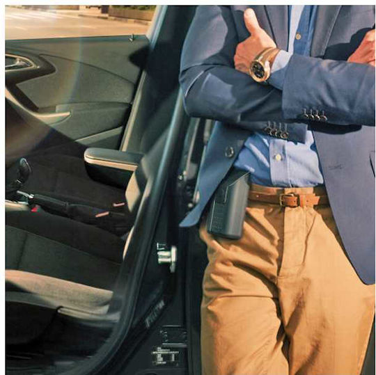Rati Armster Car Leather Armrest for Opel Karl 2015+ Black