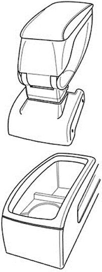 Lampa Car Armrest Mount for Volkswagen Passat Car Armrest Console VW Passat 2005