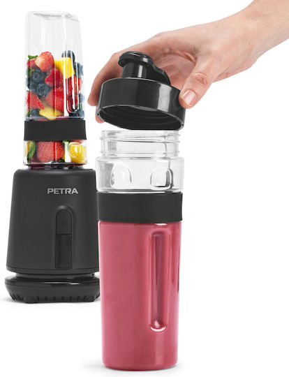Petra Electric Mixer mit Kunststoffkanne 600 ml 350W Schwarz PT6133MBLKVDE