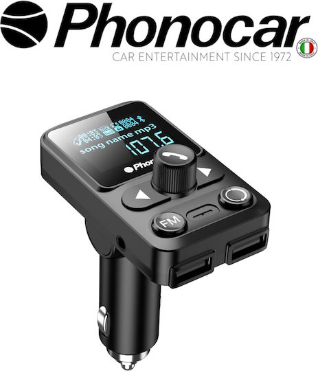 Phonocar FM Transmitter Αυτοκινήτου με AUX / Bluetooth / MicroSD / USB