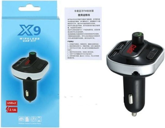 Rolinger FM Transmitter Αυτοκινήτου με Bluetooth / USB 2.1A