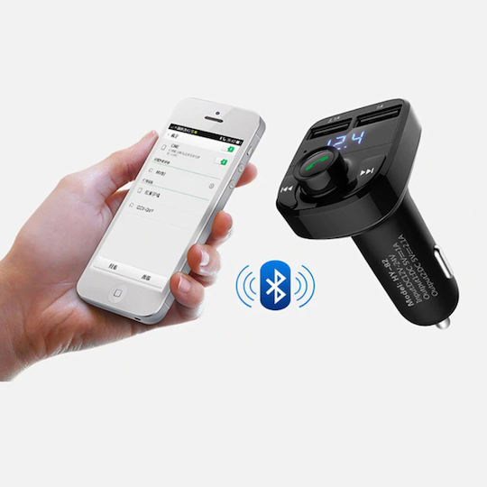 FM Transmitter Αυτοκινήτου με USB / MicroSD / Bluetooth