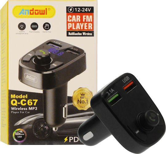 Andowl FM Transmitter Αυτοκινήτου με