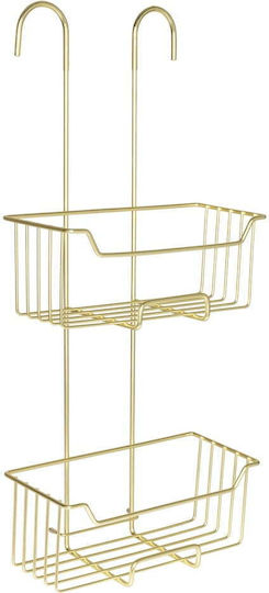 Wenko Metallisches Badezimmerregal 25x14x55cm Grau
