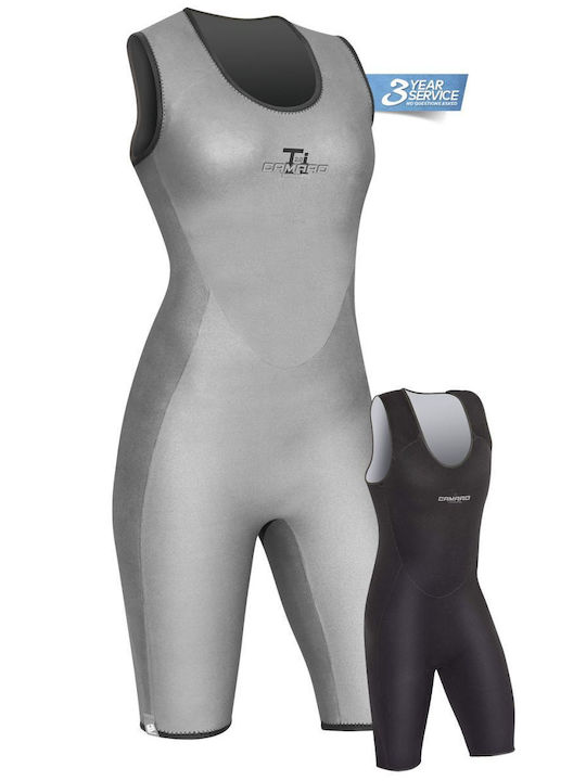 Camaro-Watersports Titanium Neoprenanzug Für Speerfischen Rasiert Schwarz 2mm