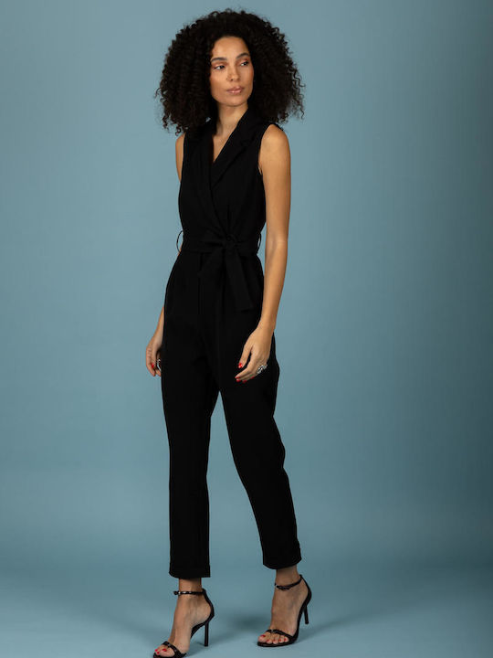 Women's Sleeveless One-piece Suit Black
