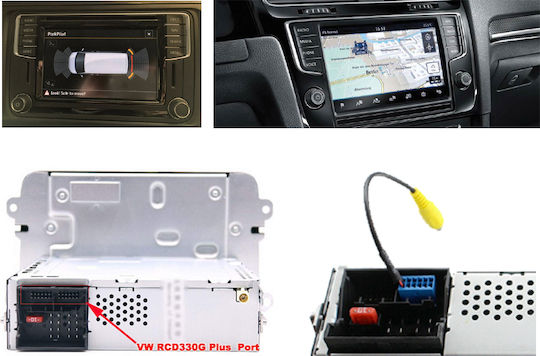 Car Audio Camera Cable on OEM VW screen