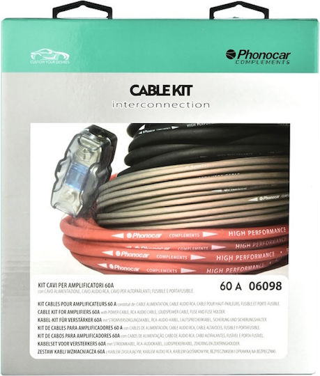 Phonocar Set Car Audio Stereo Cables Verstärker für Autos