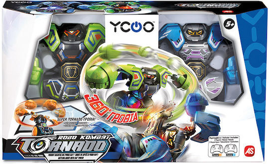 AS Ycoo Robo Kombat 360 Tornado Τηλεκατευθυνόμενο Ρομπότ Stunt Πράσινο/Μπλε