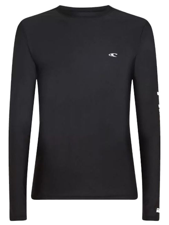 O'Neill Skins UPF 50+ Men Long Sleeve Sun Protection Shirt Black