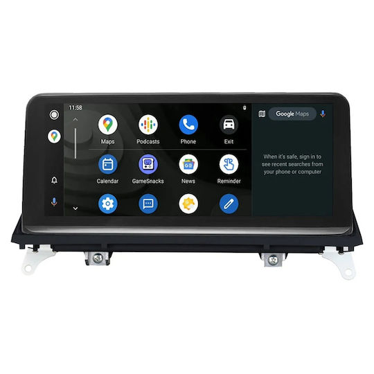 Bizzar Car Audio System for BMW X5 / X6 2007-2010 Bluetooth USB AUX Wi-Fi GPS Apple CarPlay Android Auto with 10.25 Inch Touch Screen