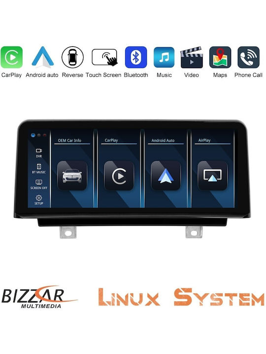 Bizzar Auto-Audiosysteme für BMW Serie 1 / Serie 2 / Serie 3 2014-2018 mit Klima (Bluetooth/USB/AUX/Eingebautes Wi-Fi / 3G/GPS/Apple CarPlay/Android Auto) mit Touchscreen 10.25"