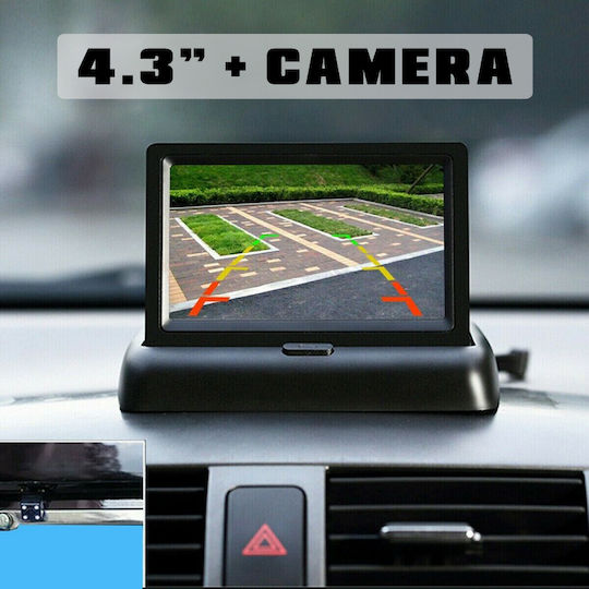 Ecran 4.3" Cameră Marșarier Pe Tabloul De Bord Auto