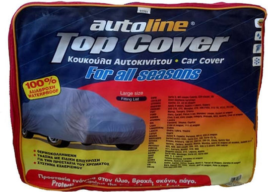 Autoline PMA Top Cover Κουκούλα Αυτοκινήτου 440x165x145cm Αδιάβροχη Medium