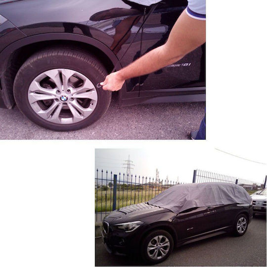 Autoline TopCover Κουκούλα Αυτοκινήτου με Τσάντα Μεταφοράς 233x147x50cm Αδιάβροχη Small