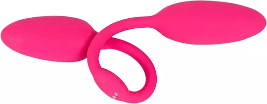 You2Toys Mini Διπλός Δονητής με Απομακρυσμένο Έλεγχο 2cm Ροζ
