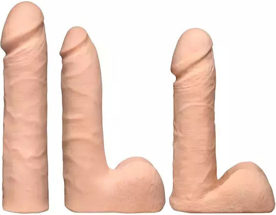 Doc Johnson Vibrating Dual Density Ultraskyn Set Δονητής με Απομακρυσμένο Έλεγχο Vanilla