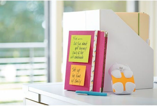Post-it Notizzettel im Würfel 100 Blätter Gelb 3.8x5.1Stück Set 24Stück