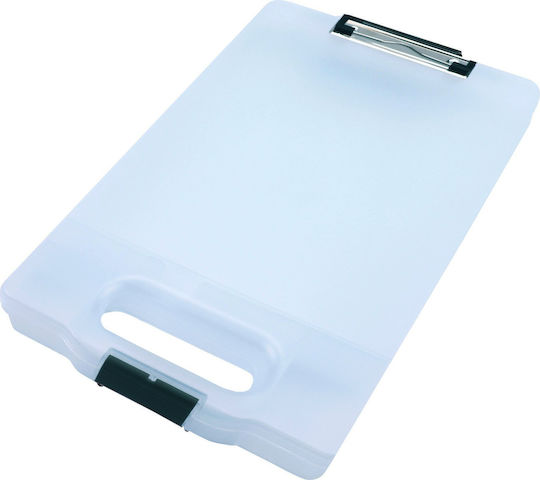 Genie Clipboard with Clamp for Paper A4 Transparent 1pcs