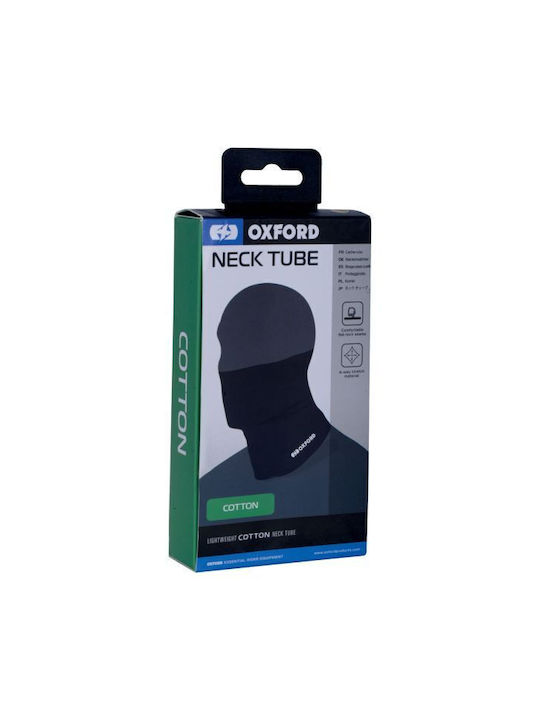 Oxford Neck Tube Шал за Врат за Мотоциклетист Памучен Черен Цвят