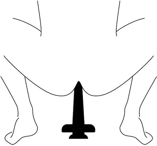 Perfect Fit Brand The Boner Penetrate Анално дилдо XLarge Black